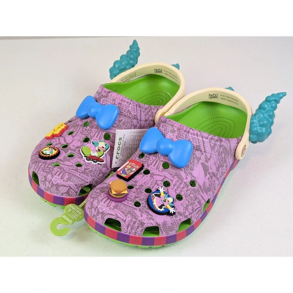 Crocs x The Simpsons Krusty the Clown Mens Size 10 Womens Size 12 Classic Clog